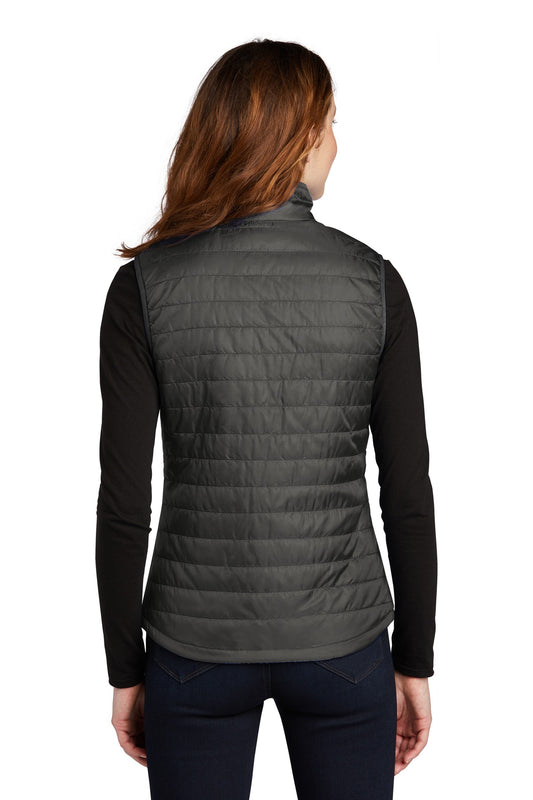 Port Authority  Women's Packable Puffy Vest L851 Sterling Grey/ Graphite