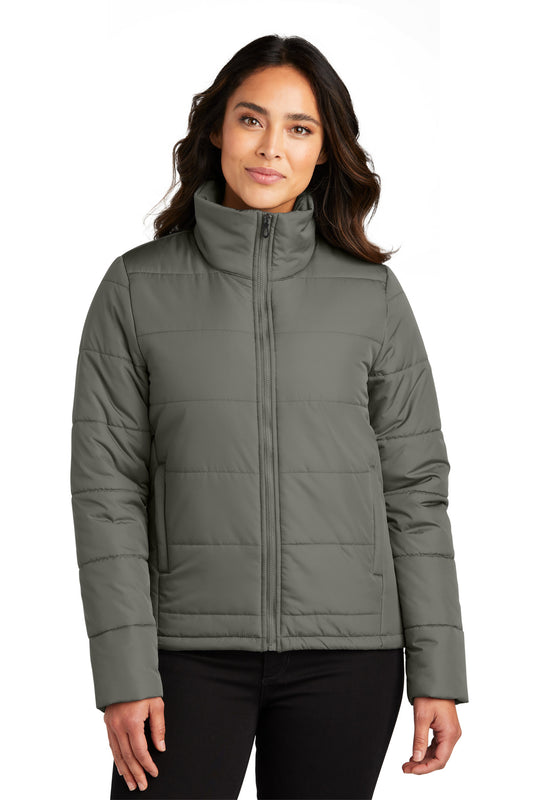 Port Authority Women's Puffer Jacket L852 Shadow Grey