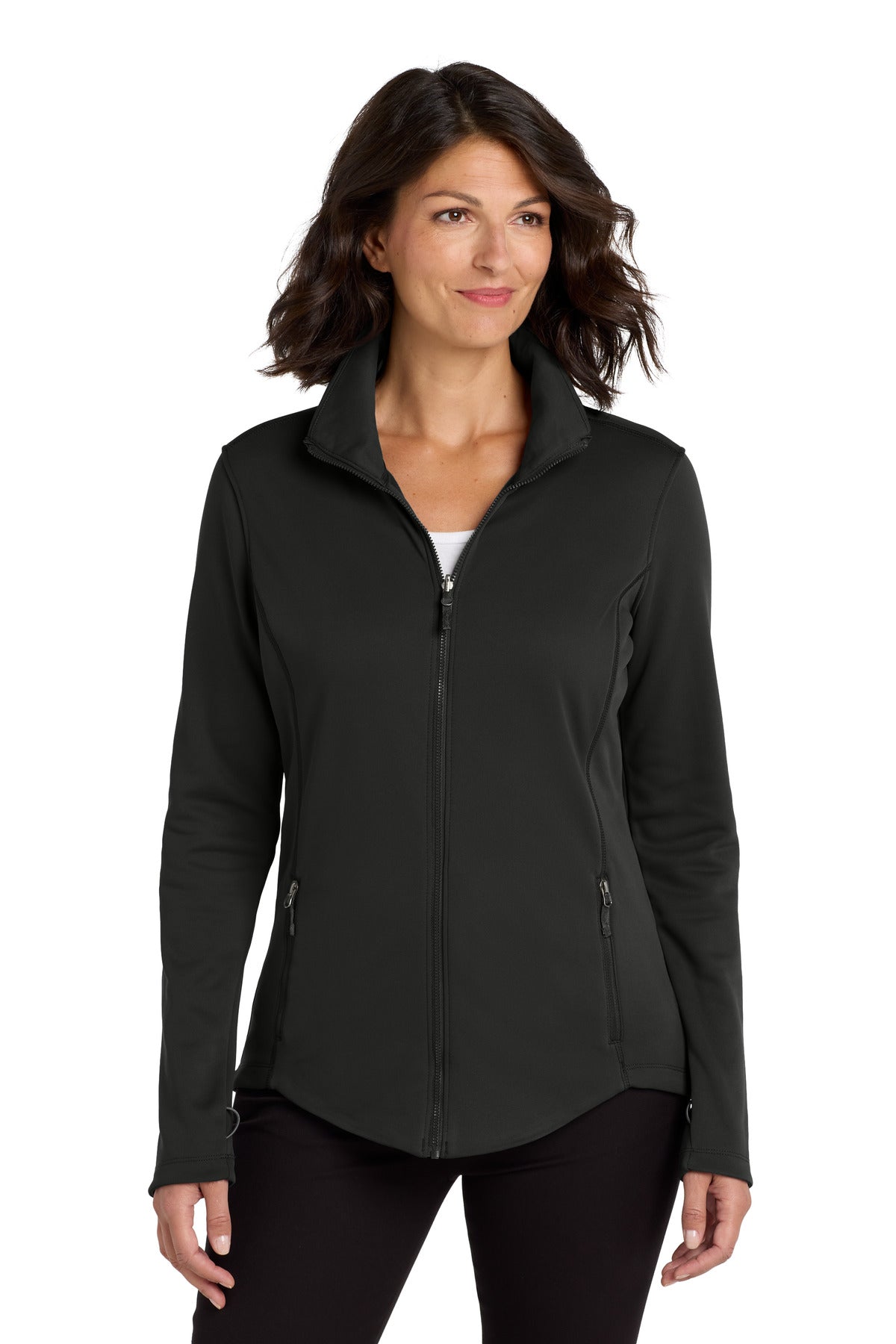 Port Authority Women's Collective Smooth Fleece Jacket L904 Deep Black