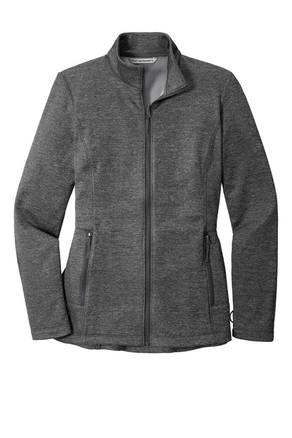 Port Authority  Women's Collective Striated Fleece Jacket. L905 Sterling Grey Heather