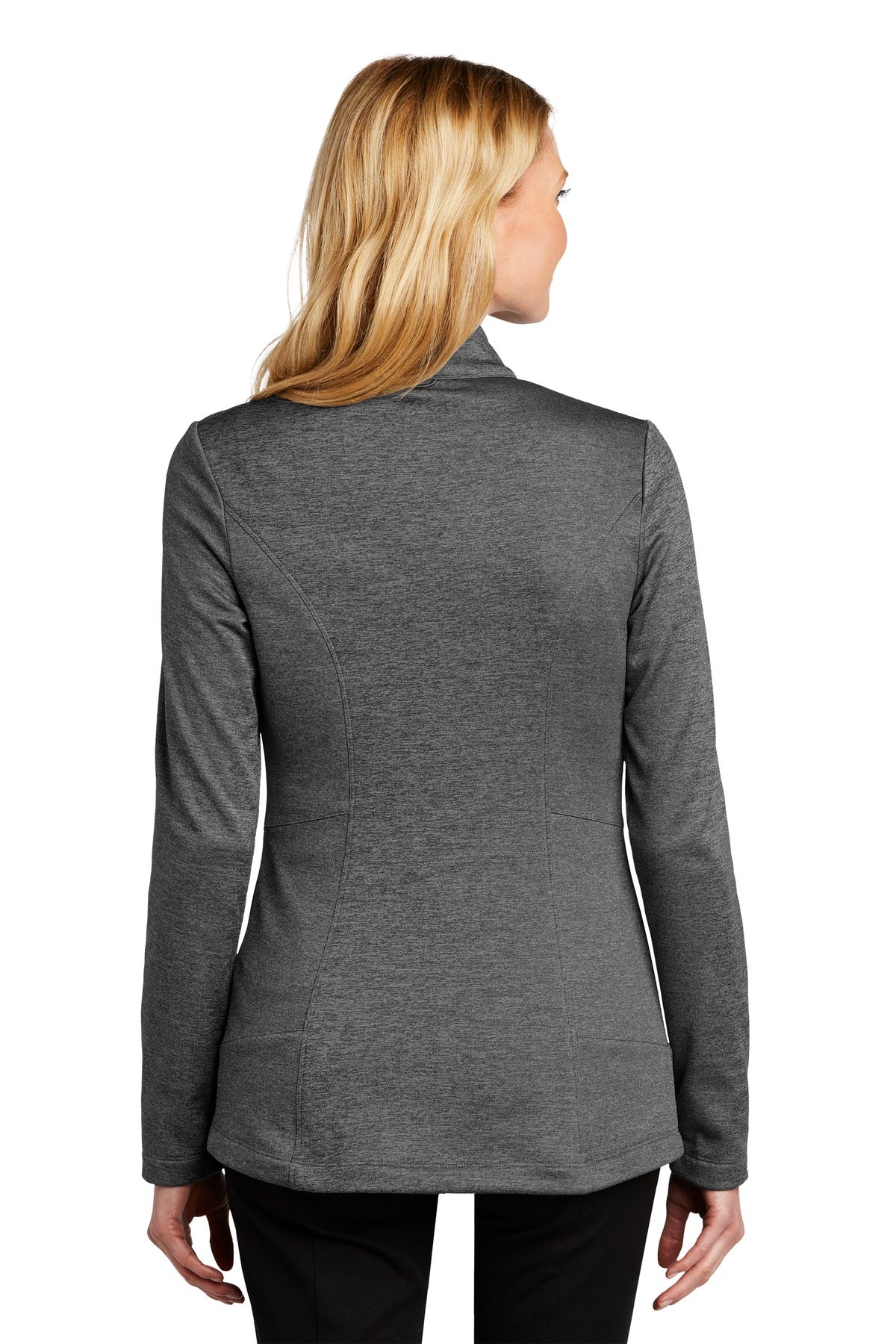 Port Authority  Women's Collective Striated Fleece Jacket. L905 Sterling Grey Heather
