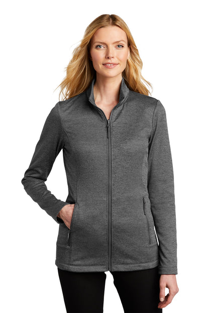 Port Authority  Women's Collective Striated Fleece Jacket. L905 Sterling Grey Heather