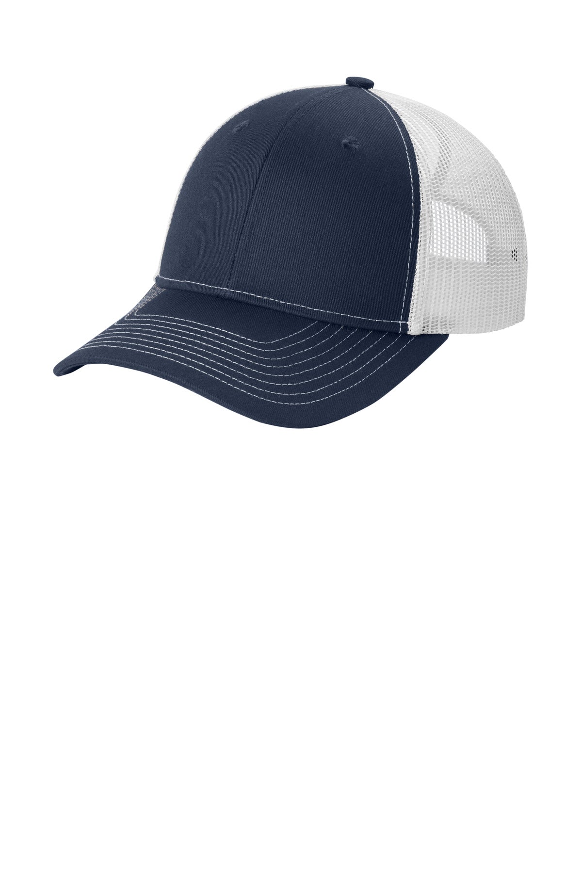 Port Authority Snapback Ponytail Trucker Cap LC401 True Navy/ White