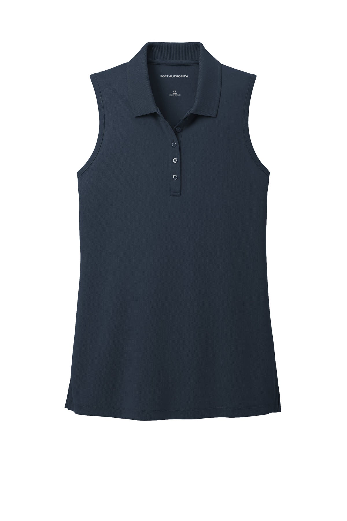Port Authority Women's Dry Zone UV Micro-Mesh Sleeveless Polo LK110SV River Blue Navy
