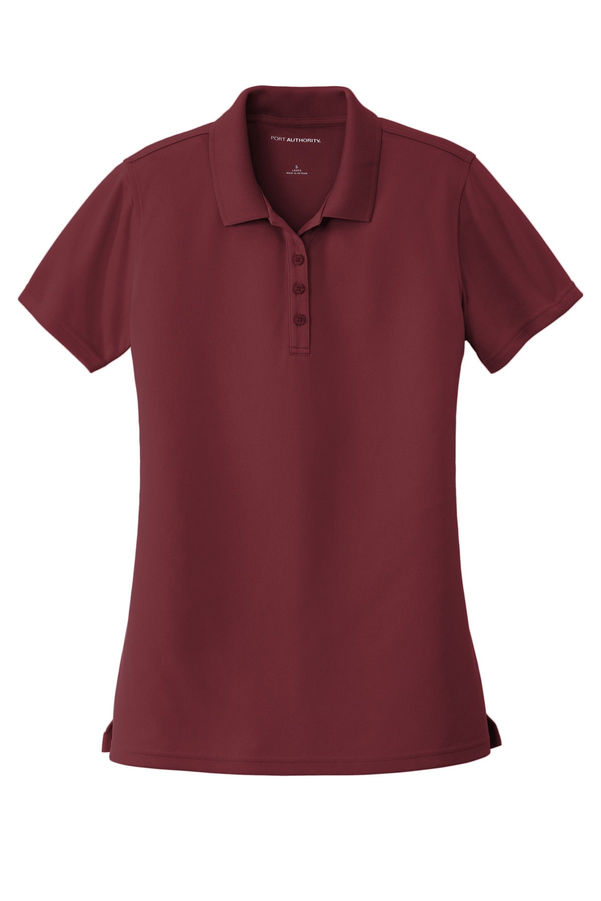 Port Authority Women's Dry Zone UV Micro-Mesh Polo. LK110 Burgundy