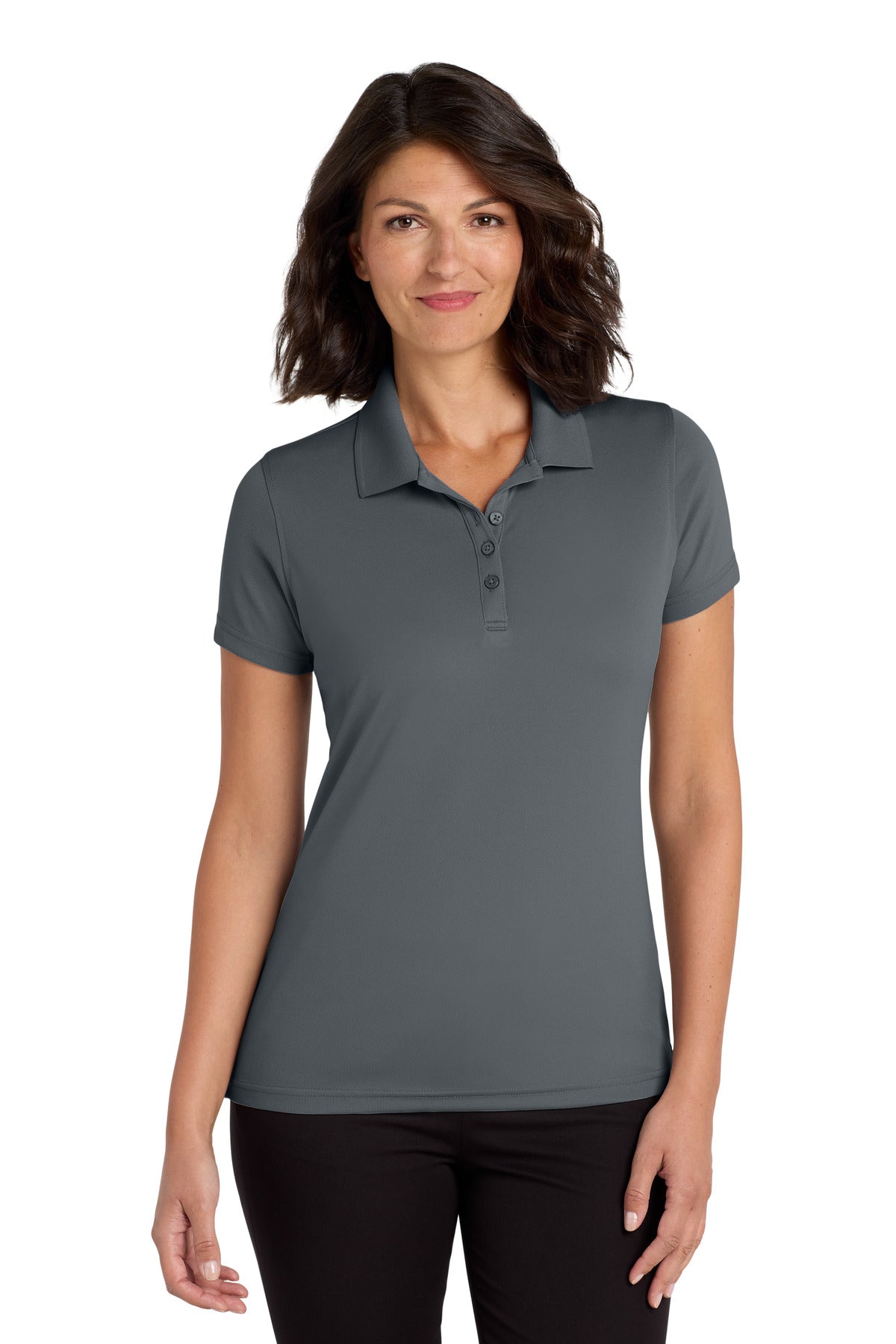 Port Authority Women's Dry Zone UV Micro-Mesh Polo LK110 Graphite