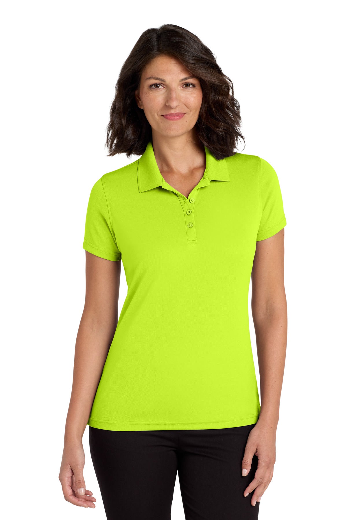 Port Authority Women's Dry Zone UV Micro-Mesh Polo LK110 Safety Yellow