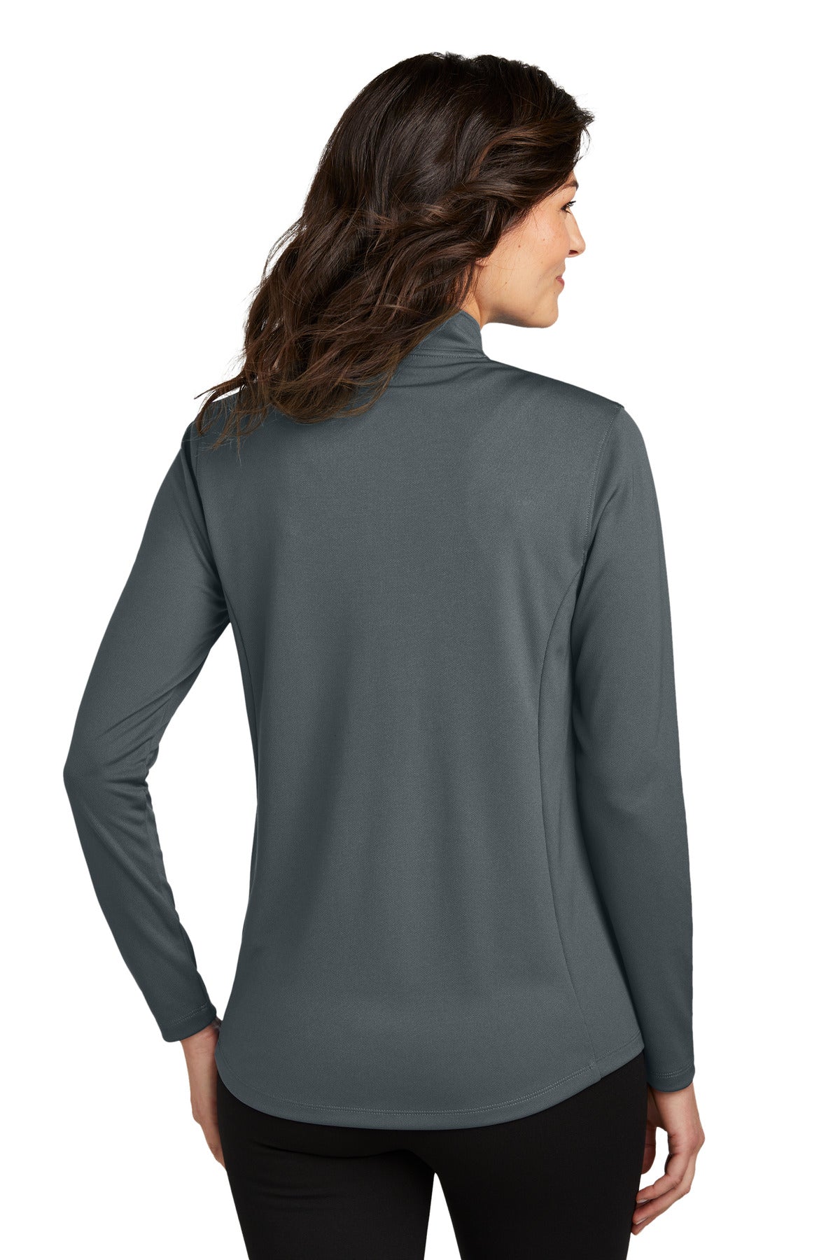 Port Authority Women's Dry Zone UV Micro-Mesh 1/4-Zip LK112 Graphite