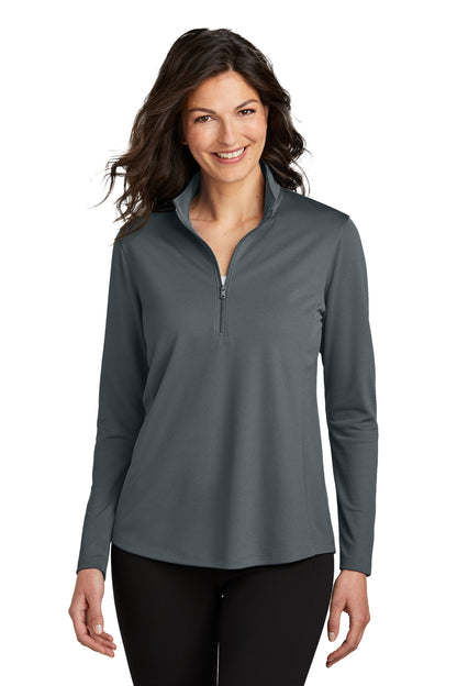 Port Authority Women's Dry Zone UV Micro-Mesh 1/4-Zip LK112 Graphite