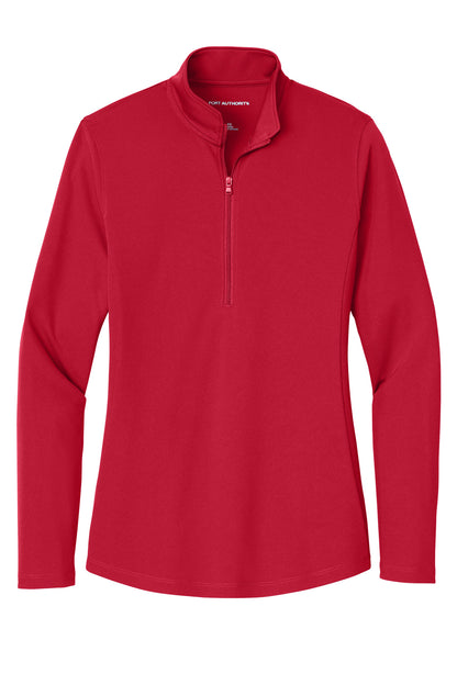 Port Authority Women's Dry Zone UV Micro-Mesh 1/4-Zip LK112 Rich Red