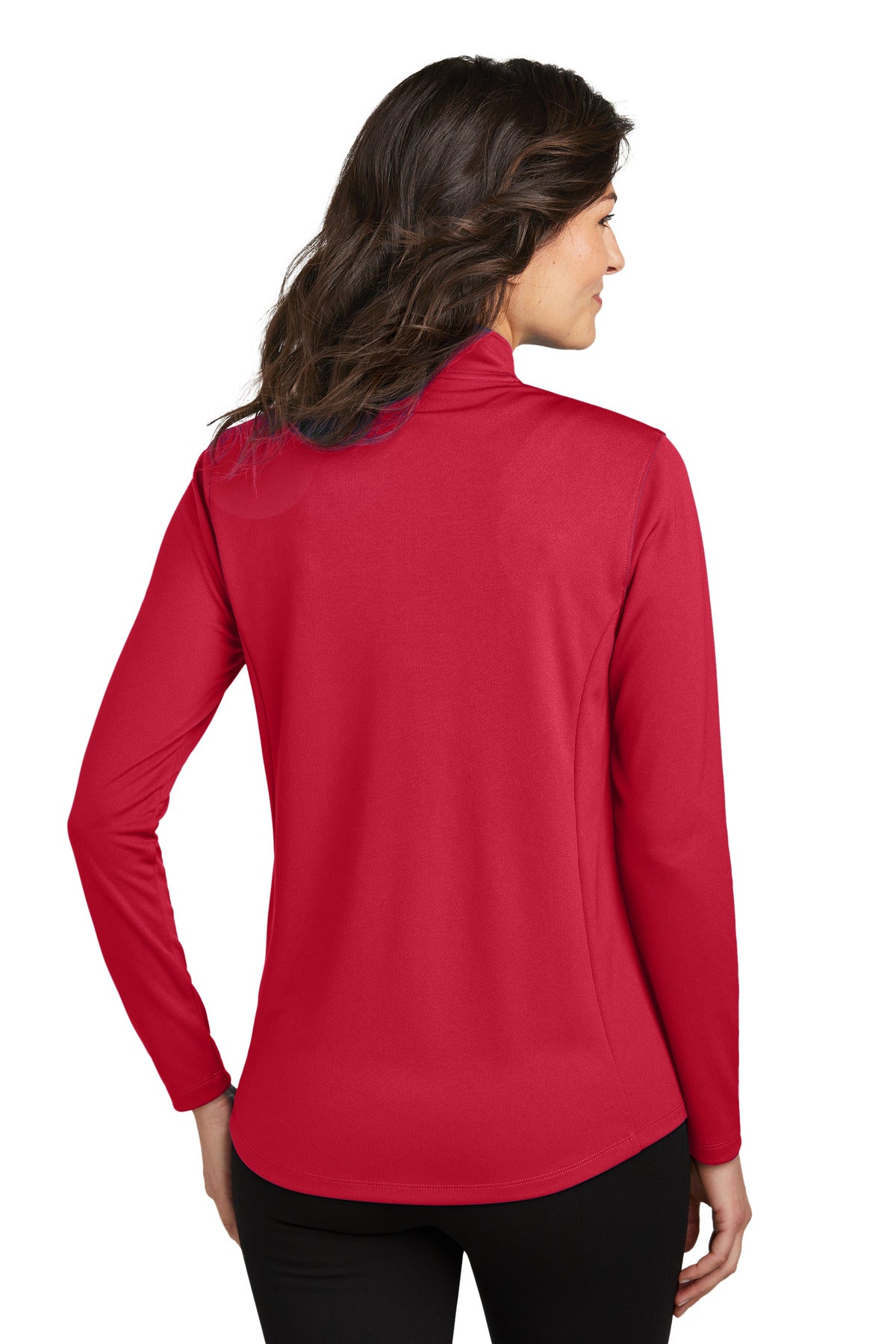 Port Authority Women's Dry Zone UV Micro-Mesh 1/4-Zip LK112 Rich Red