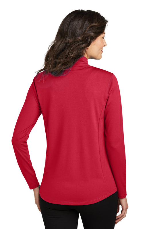 Port Authority Women's Dry Zone UV Micro-Mesh 1/4-Zip LK112 Rich Red