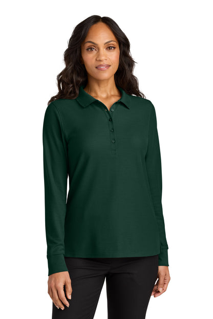 Port Authority Women's Wearever Signature Pique Long Sleeve Polo