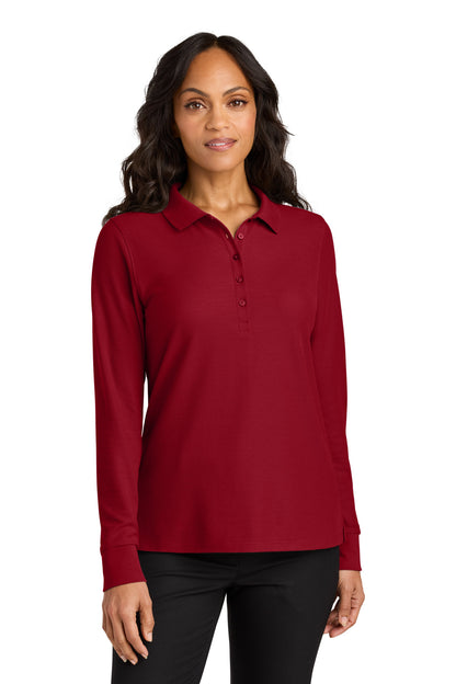Port Authority Women's Wearever Signature Pique Long Sleeve Polo