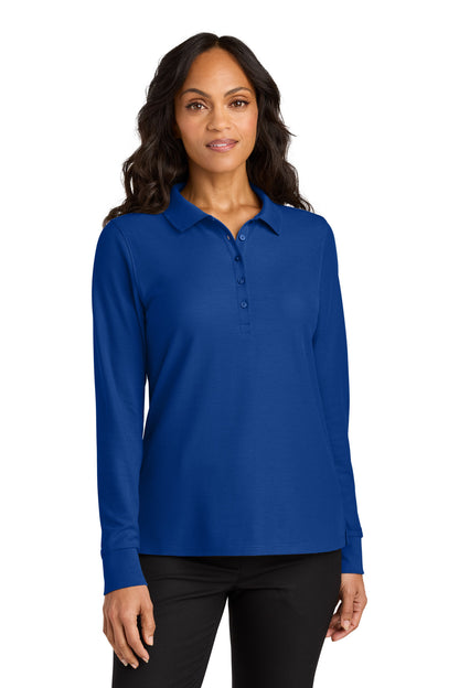 Port Authority Women's Wearever Signature Pique Long Sleeve Polo