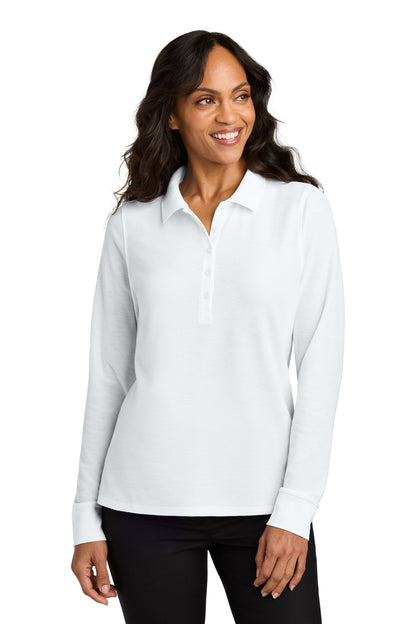 Port Authority Women's Wearever Signature Pique Long Sleeve Polo