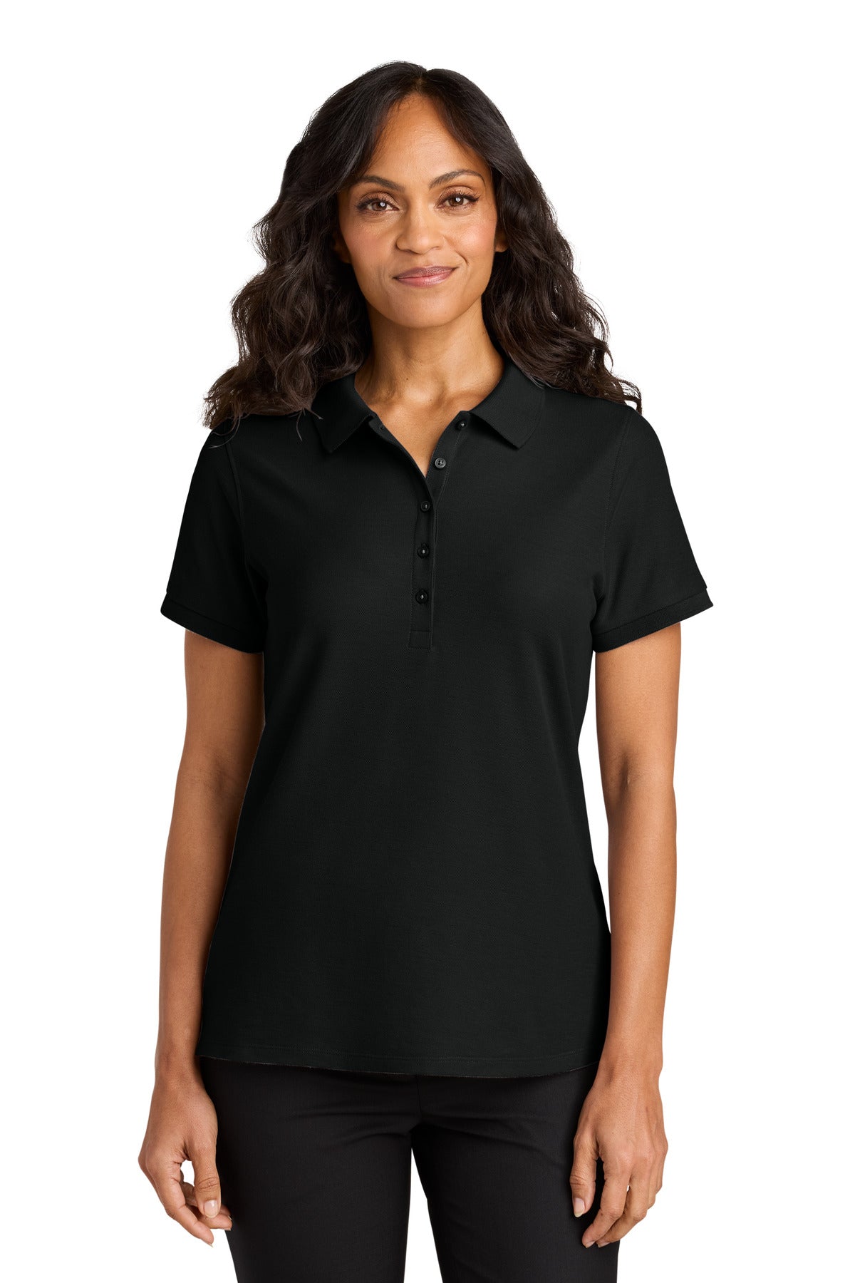 Port Authority Women's Wearever Signature Pique Polo LK200 Deep Black