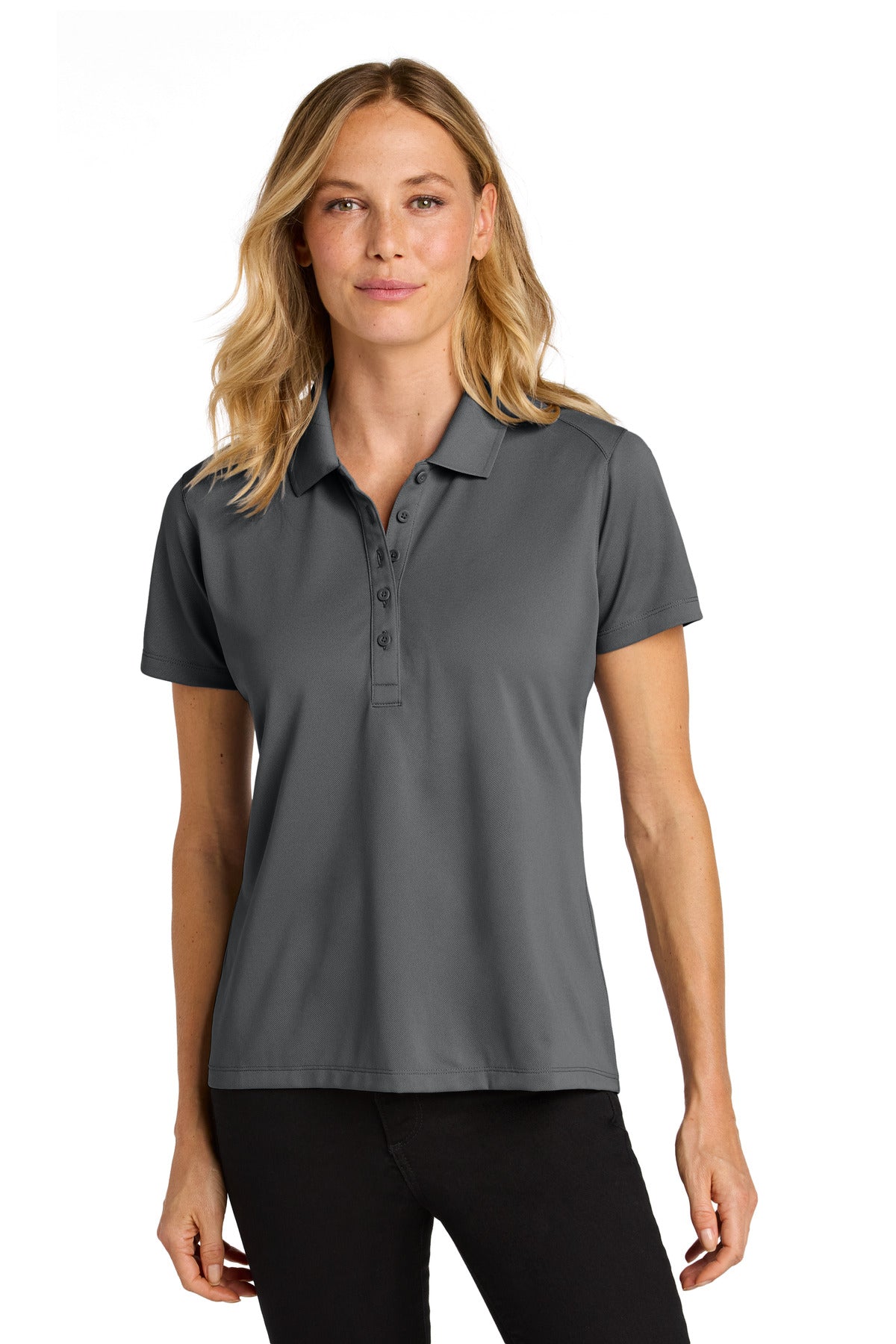Port Authority Women's Wearever Performance Pique Polo LK240 Storm Grey