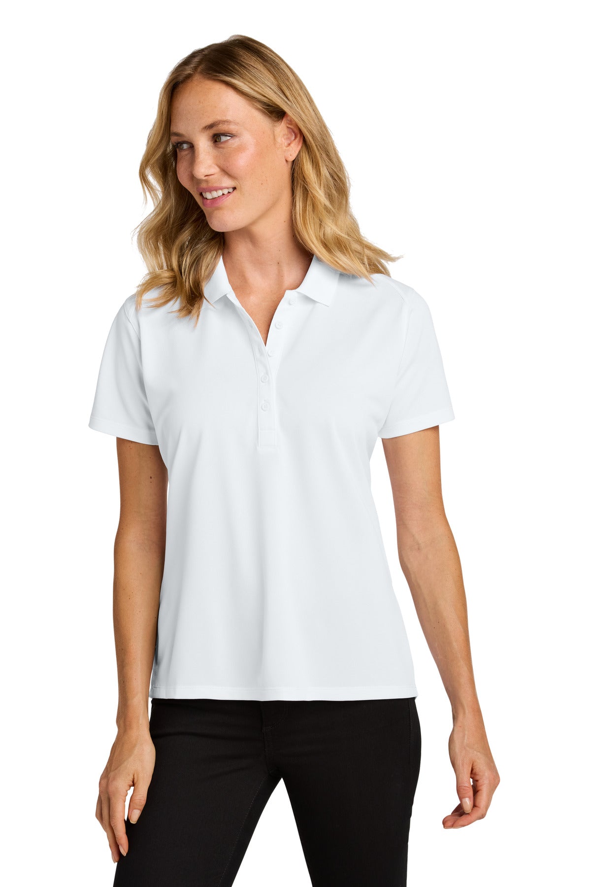 Port Authority Women's Wearever Performance Pique Polo LK240 White