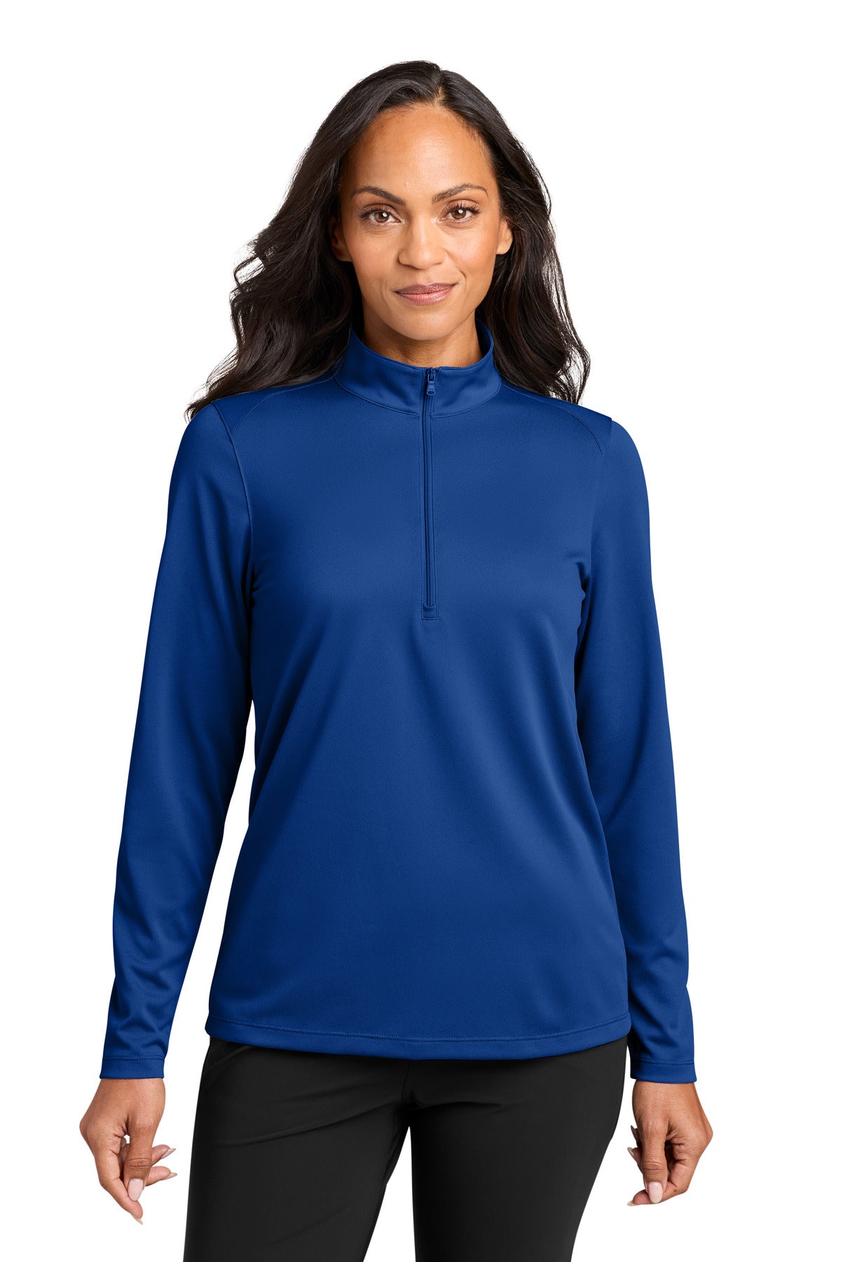 Port Authority Women's Wearever Performance Pique 1/4-Zip LK241 True Royal