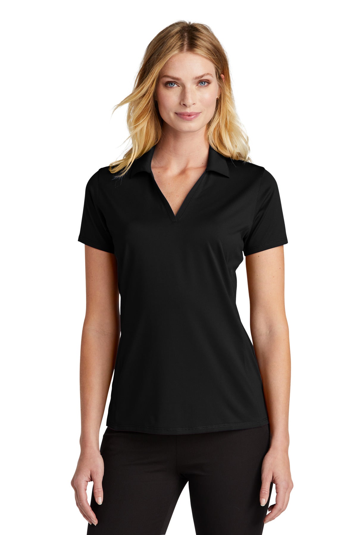 Port Authority Women's Performance Staff Polo LK398 Black