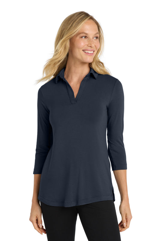 Port Authority  Women's Luxe Knit Tunic. LK5601 River Blue Navy