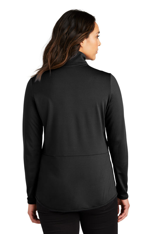 Port Authority Women's Accord Stretch Fleece Full-Zip LK595 Black