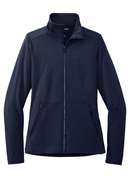 Port Authority Women's Accord Stretch Fleece Full-Zip LK595 Navy