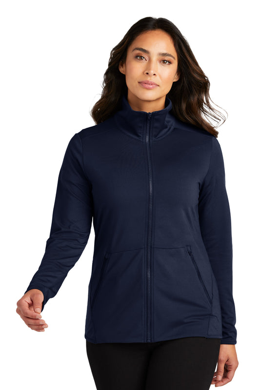 Port Authority Women's Accord Stretch Fleece Full-Zip LK595 Navy