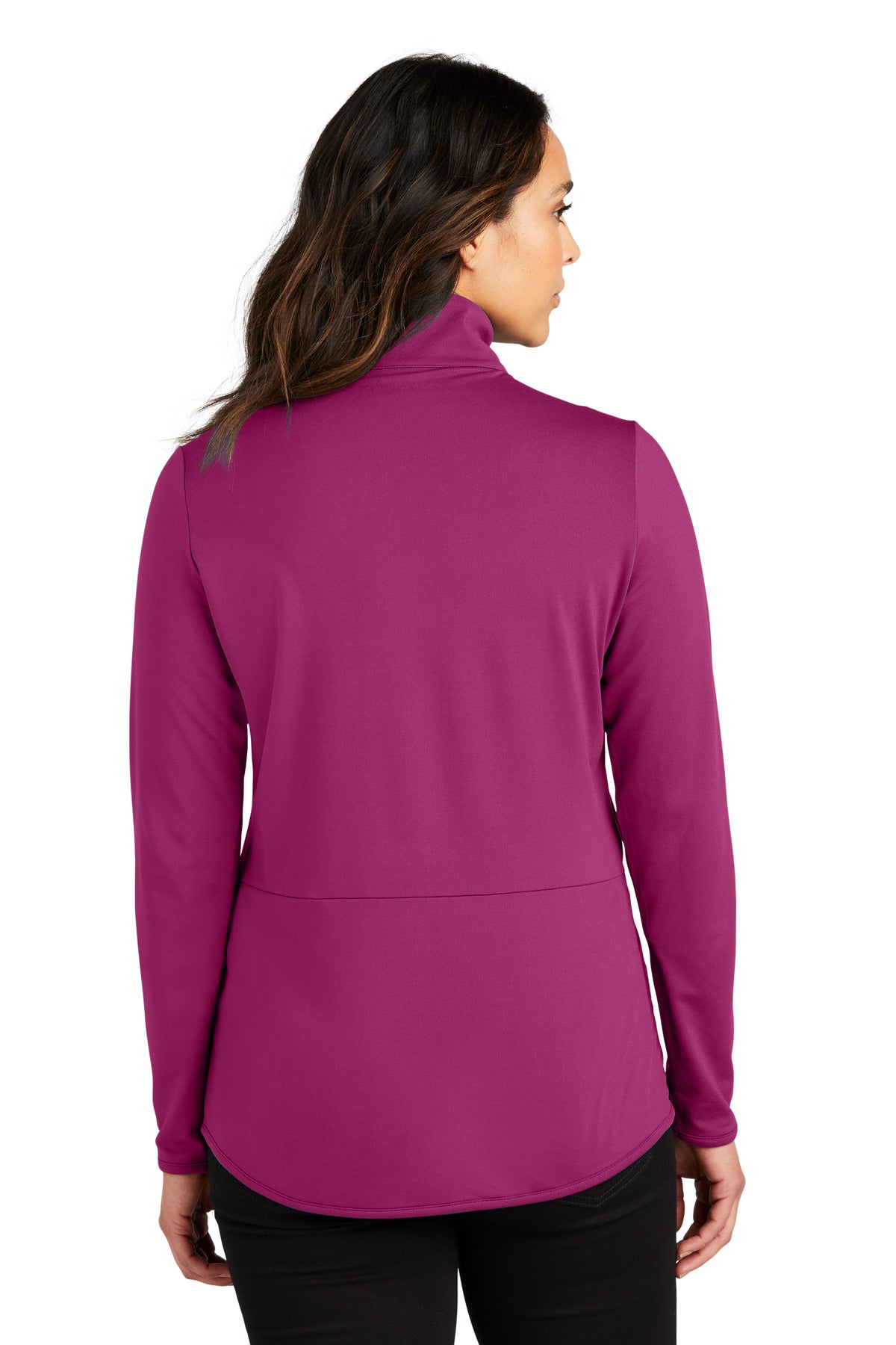 Port Authority Women's Accord Stretch Fleece Full-Zip LK595 Wine