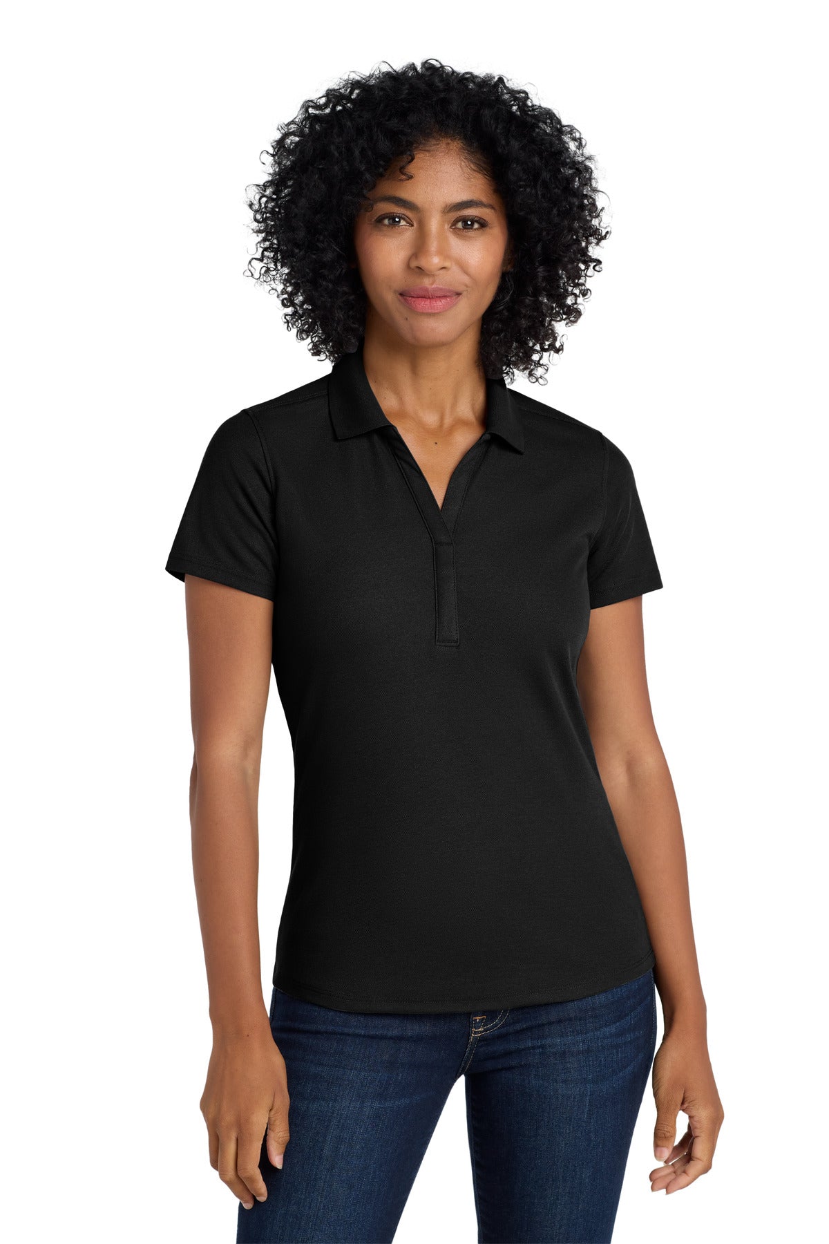 Port Authority  Women's EZPerformance  Pique Polo. LK600 Black