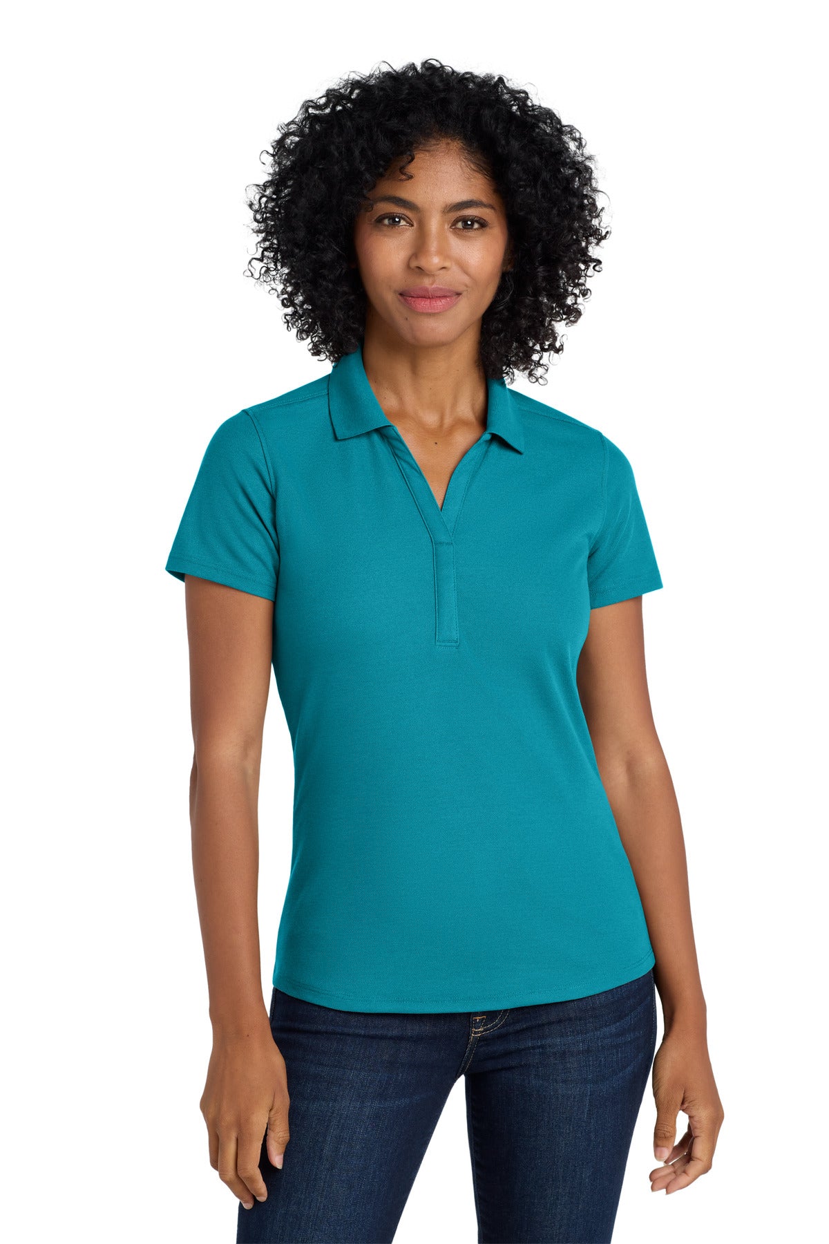Port Authority  Women's EZPerformance  Pique Polo. LK600 Teal