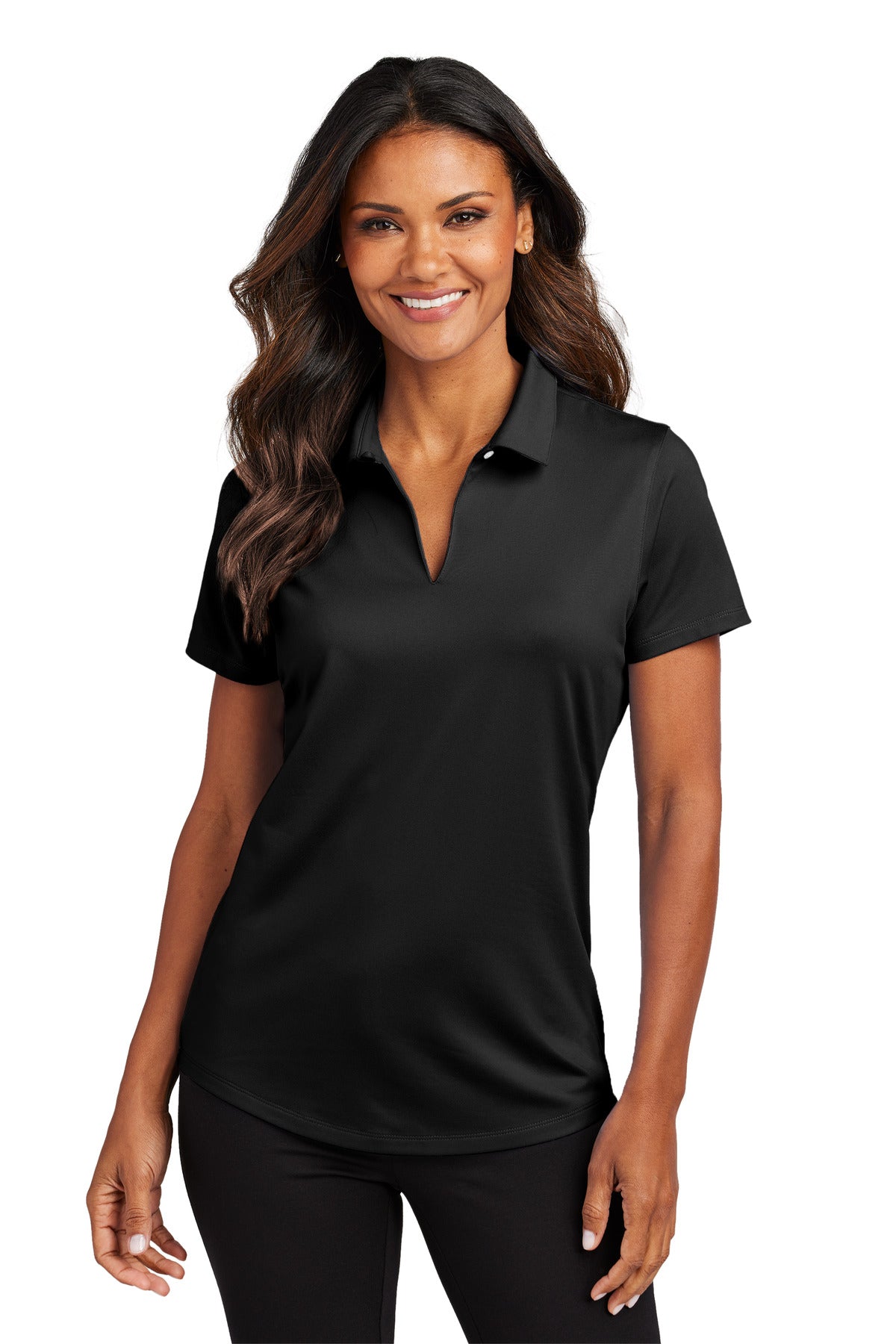 Port Authority Women's City Stretch Polo LK683 Black