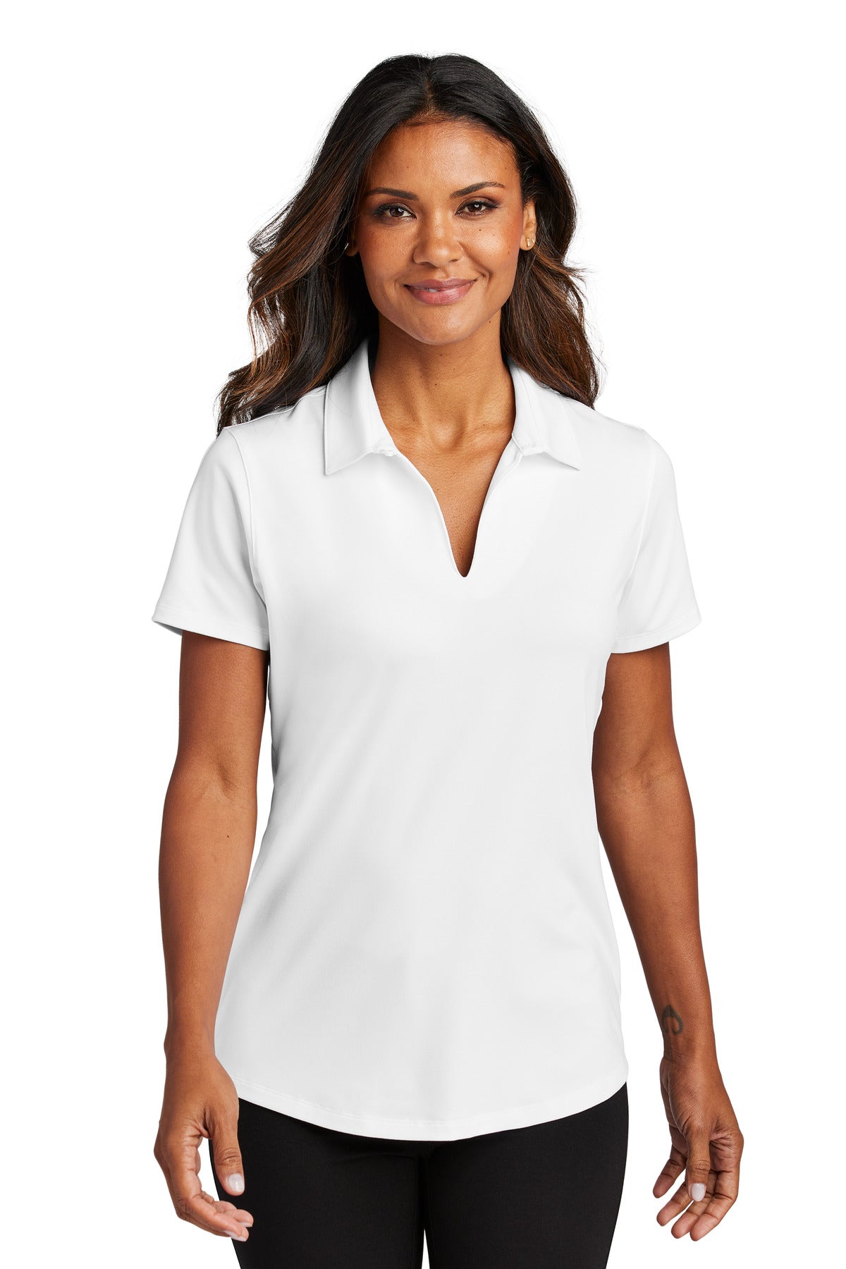 Port Authority Women's City Stretch Polo LK683 White