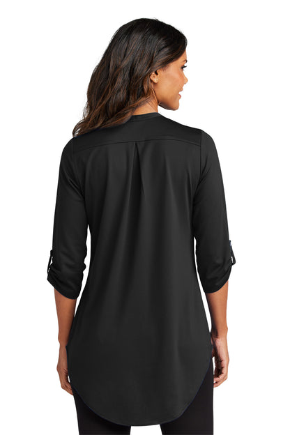 Port Authority Women's City Stretch 3/4-Sleeve Tunic LK6840 Black