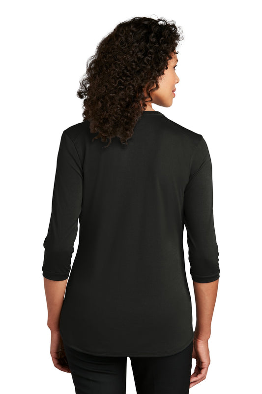 Port Authority   Women's UV Choice Pique Henley LK750 Black