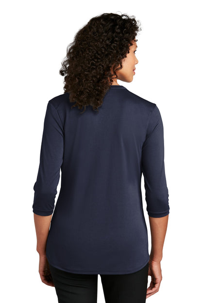 Port Authority   Women's UV Choice Pique Henley LK750 True Navy