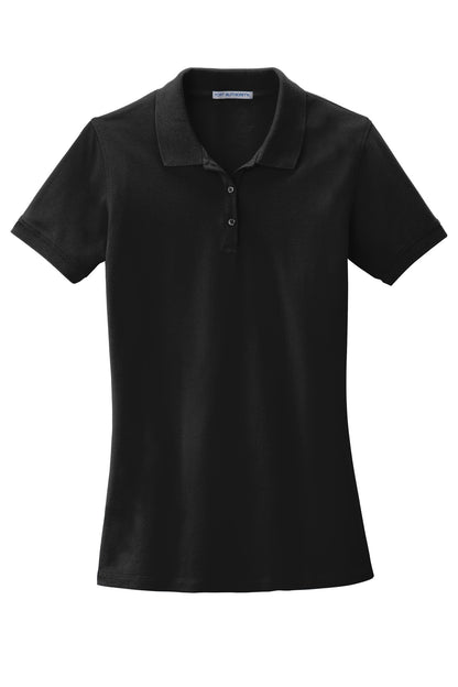 Port Authority Women's EZCotton Polo. LK8000 Black