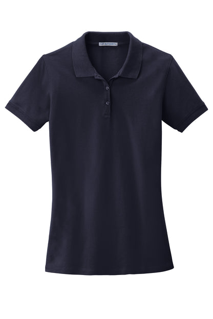Port Authority Women's EZCotton Polo. LK8000 Navy