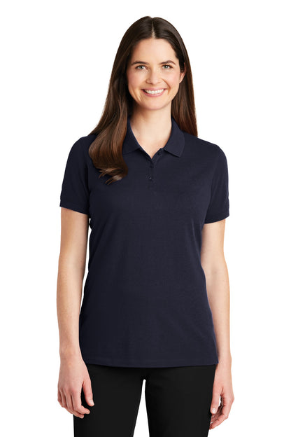 Port Authority Women's EZCotton Polo. LK8000 Navy