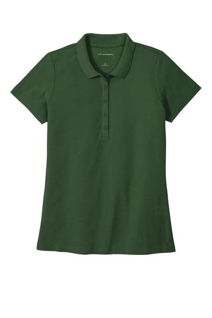 Port Authority Women's SuperPro React  Polo. LK810 Dark Green