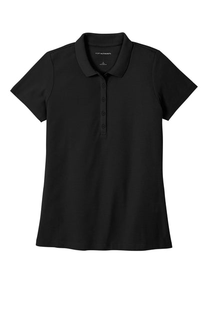 Port Authority Women's SuperPro React  Polo. LK810 Deep Black