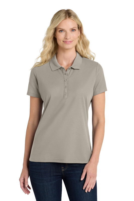 Port Authority Women's SuperPro React  Polo. LK810 Gusty Grey
