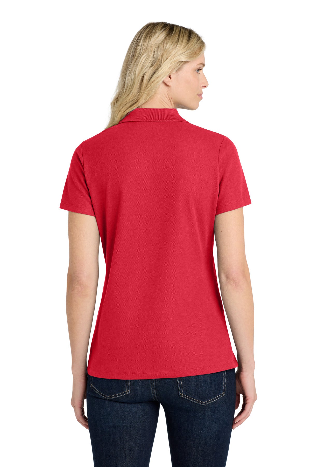 Port Authority Women's SuperPro React  Polo. LK810 Rich Red