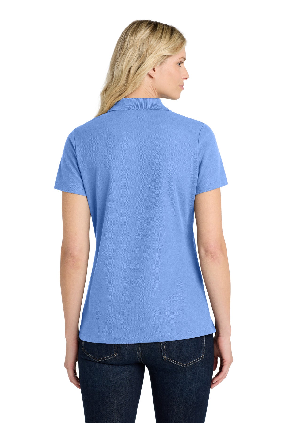 Port Authority Women's SuperPro React  Polo. LK810 Ultramarine Blue
