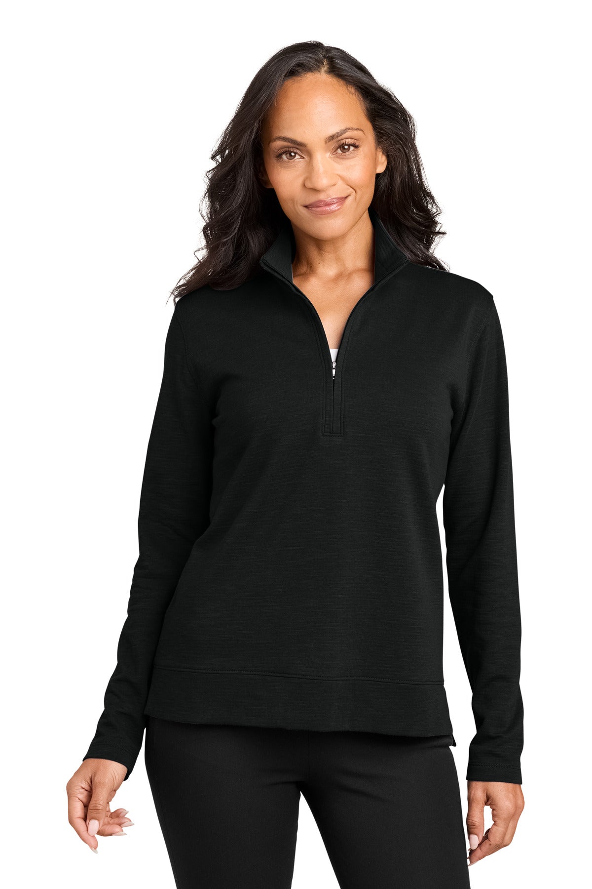 Port Authority Women's Breakwater 1/4-Zip LK821 Deep Black