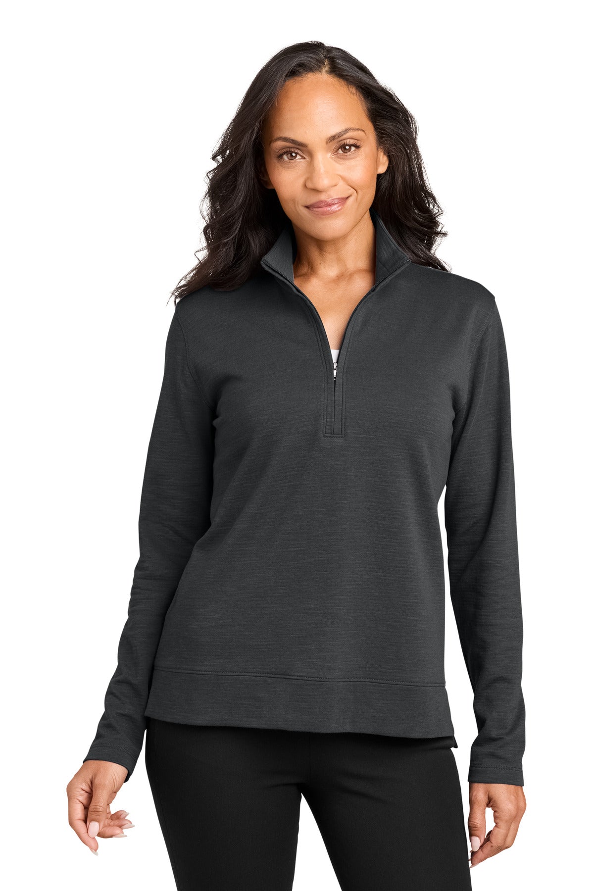 Port Authority Women's Breakwater 1/4-Zip LK821 Grey Steel