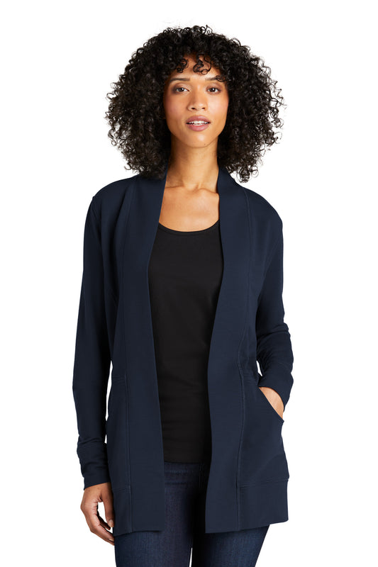 Port Authority Women's Microterry Cardigan LK825 River Blue Navy