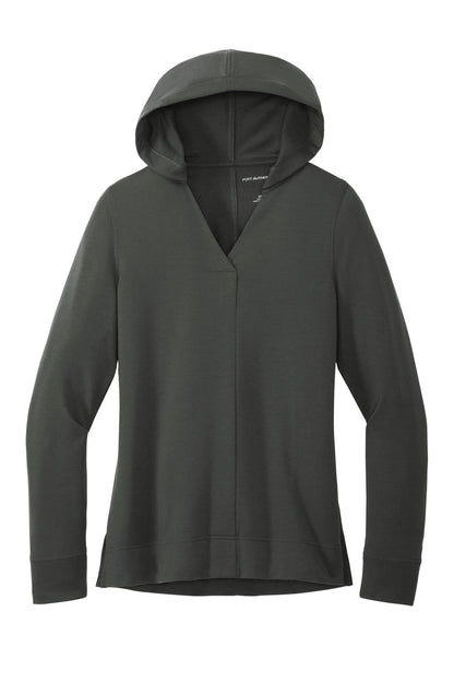 Port Authority Women's Microterry Pullover Hoodie LK826 Charcoal
