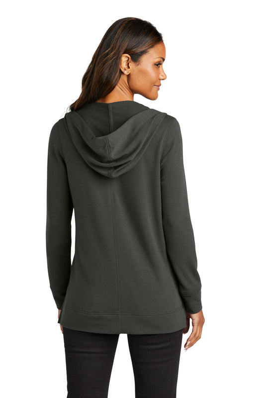 Port Authority Women's Microterry Pullover Hoodie LK826 Charcoal